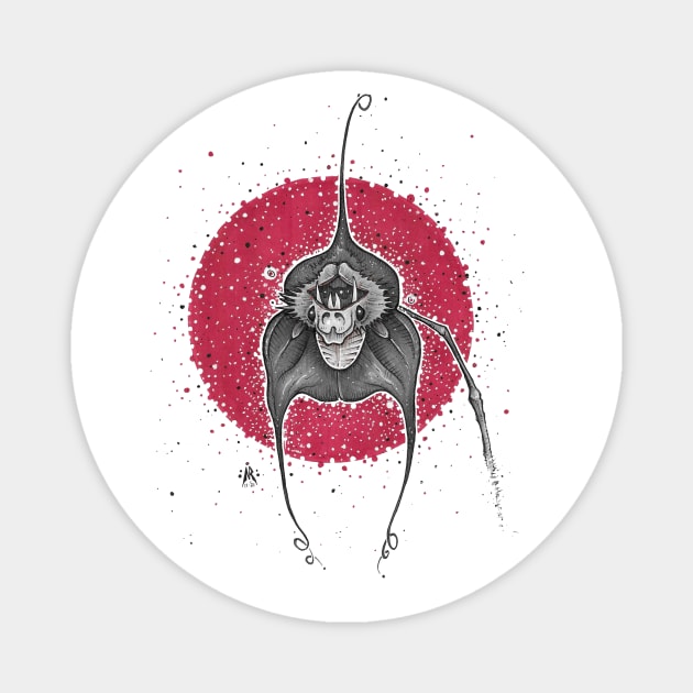 Dracula Simia Orchid Magnet by NRdoggy